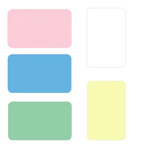 200 Piezas Tarjeta En blanco, Tarjetas Índices, Tarjetas De Vocabulario En blanco, Tarjeta De Visita Personalizada, 5 Tipos De Colores Tarjetas DIY, 89×52 mm