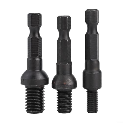 Zilimontt Hanger Bolt & Threaded Insert Driver Tool Set M6-M10 Self-Tapping Socket Adapter Chrome Vanadium Steel for Woodworking Projects,1/4 Inch Hex Shank