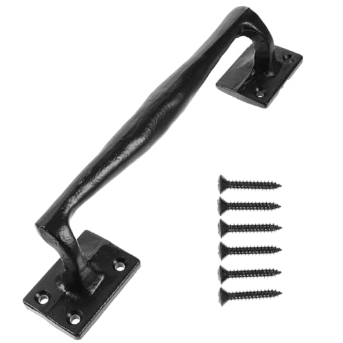 Amosfun Tirador de agarre marino Tiradores de puerta corredera Interior Tiradores de puerta de cocina Tirador para puerta de armario Tirador de puerta de metal hebilla de puerta de hierro armario