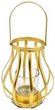 L.Metall Gold Candle Holder 19 cm XD21124, Mix, Nomral