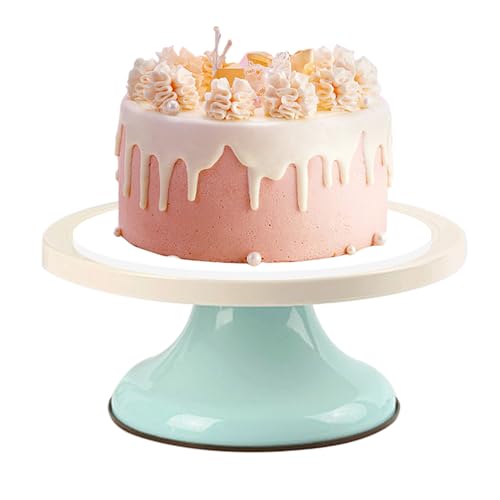 Giratorio para Tartas - Bandeja De Postres De 25 Cm para Tiendas | Base Giratoria para Decorar Y Servir En Mesas Infantiles Pastelerias Cocinas,Cocina Hogar Pastelería Bodas Cumpleaños