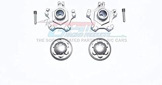 GPM for Arrma Infraction 6S BLX Upgrade Parts Aluminum Wheel Hex (+6mm) + Wheel Lock - 4Pc Set Gray Silver