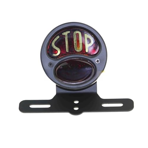 Feu stop arrière de moto et support de plaque pour custom Bobber