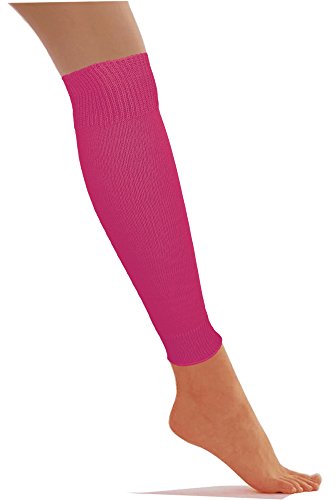 B & S Trendz niños niñas lujoso juego de UV variedad calentadores de la pierna danza disfraz accesorio Rosa rosa Talla única