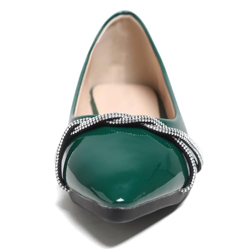 Image of Stunner Womens Flats Fashion Pointed Toe Bowknot Ballet Flats Cute Slip On Dress Flats Comfortable Party Wedding Flats2
