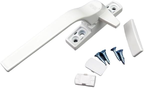 Window Handle, Plastic Steel Window Handle with Lock for Double Glazing Aluminum Alloy Door Handle Window Lock Handle Door Latch for Window Window Handles for Upvc WindowsLeft