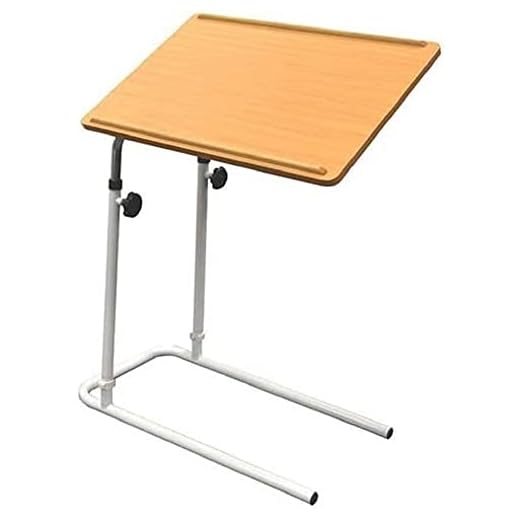 NRS Healthcare F19959 Divan Overbed Table - Tilting and Adjustable