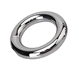 Stainless Steel Polished Fitness Exercise Ring, Men's Multi-Purpose Sports Training Accessory, Stress Relief (USF40) (39)