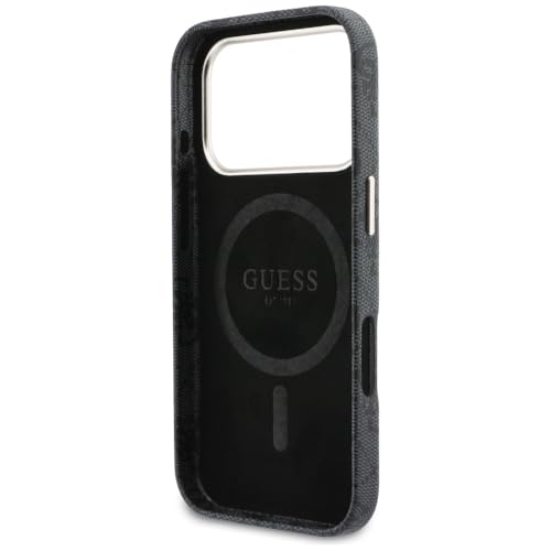 Coque iPhone 17 Pro Max Guess 4G Script Noir Housse Magsafe Antichoc - 7