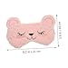 Ipetboom 2pcs Cartoon Animal Plush Eye Masks for Sleep Comfortable Shading Blindfolds for Travel Home and Office Use Soft Durable for Family and Friends