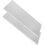 ZOENHOU 2 PCS 6061 Aluminum Sheet, Premium 6 x 12 x 1/4 Inch Thickness Metal Plate Rectangle with Br