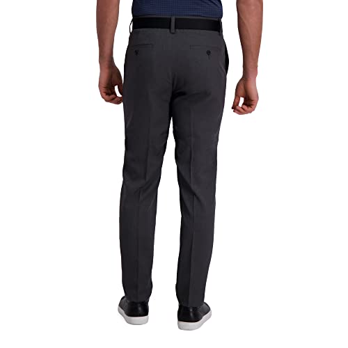 Haggar Men's Slim Fit Cool Right Casual Dress Pant Dark Grey - image 3