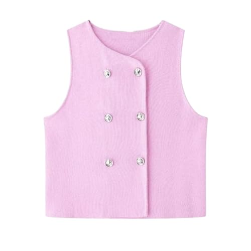Women's Flat Knit Vest - Autumn Casual | Weave Sleeveless