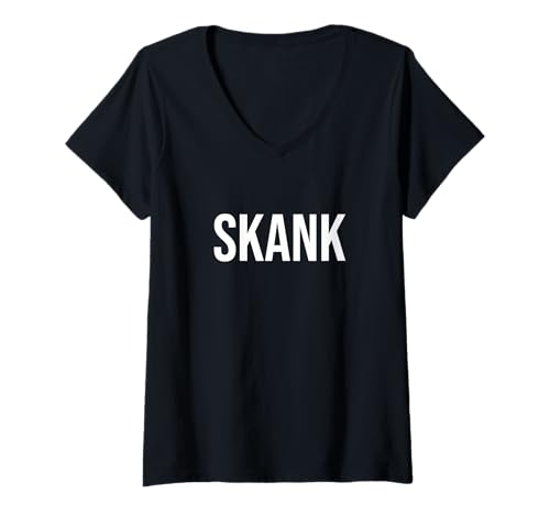 Photo de Femme Skank T-Shirt avec Col en V
