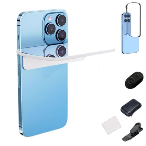 Mirror Effect Lens - Capture Stunning Reflections Instantly, Smart Phone Camera Mirror Reflection Clip Kit, Adjustable HD Glass Smartphone Photography Flip Mirrors, For Travel Photography
