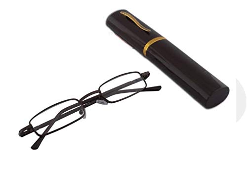 Image of Unisex Rectangular Metal Full Frame Power Reading Glasses