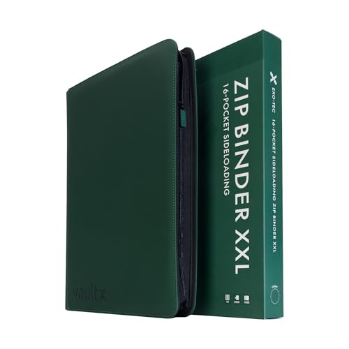 Vault X 16 Pocket XXL Zip Trading Card Binder 1088 Cards Exo-Tec (Green)