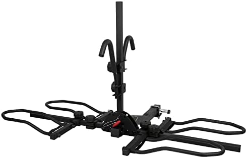 WEIZE Hitch Bike Rack, Wobble Free Smart Tilting Bicycle Car Racks for Standard, Fat Tire and E-Bike, 2-Bike 120 lbs Capacity, 2-inch Receiver