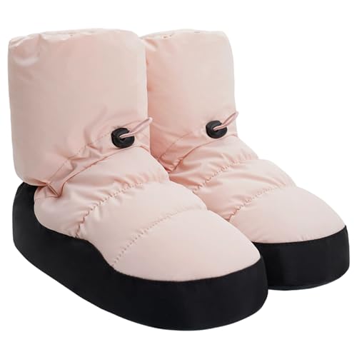 Bemonew Ballet Booties Ballet Booties for Girls, Anti-Slip Warm up with Adjustable Drawstring Dance Shoes for Women 38-39