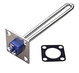 4.Flore: 63.5x63.5mm MiaoMiao El Elemento eléctrico del Calentador de Agua de la Brida Cuadrada Apta para el Acero Inoxidable de ebullición 304 24V 600W / 36V 1200W / 48V 1500W Service (Wattage : 36V 1200W L250mm)