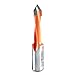 Amana Tool - 413070 Carbide Tipped Through-Hole Boring Bit L/H 7mm Dia x 58mm Long x 10mm