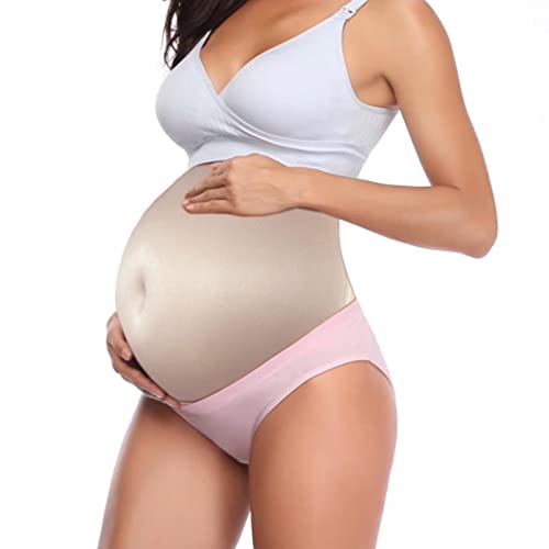 XSWL Artificial Fake Embarazo Vientre de Memoria Transpirable Espuma para Adultos Belly Relleno de prótesis para Accesorios de Rendimiento en el Escenario,S Cover