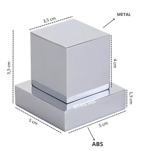 Ducha Higienica Banheiro Inox 2 Acabamento Registro Quadrado (Cromado)