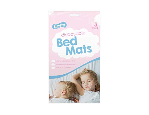 High and 100% Genuine Disposable Bed Mats, Pack of 3, Ideal for Bedwetting with Pure and Super Absorbing Material, by Playtec.