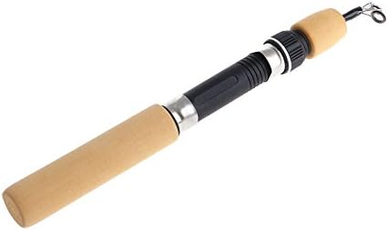 PURPLELILY Portable Pocket Winter Fishing Rods Ice Fishing Rods Fishing Reels Rod Fishing Lures Tackle Rod