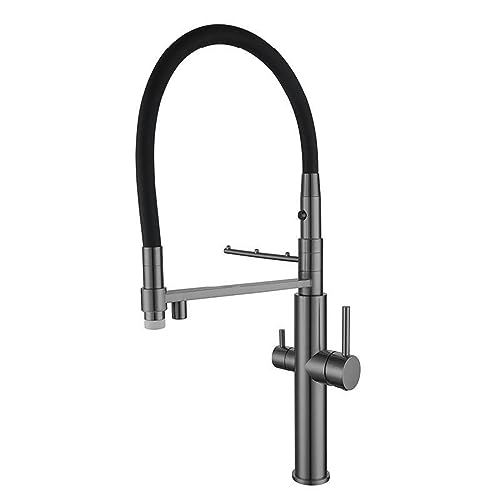 Robinet de cuisine 3 voies pour osmoseur avec mitigeur flexible à 2 modes