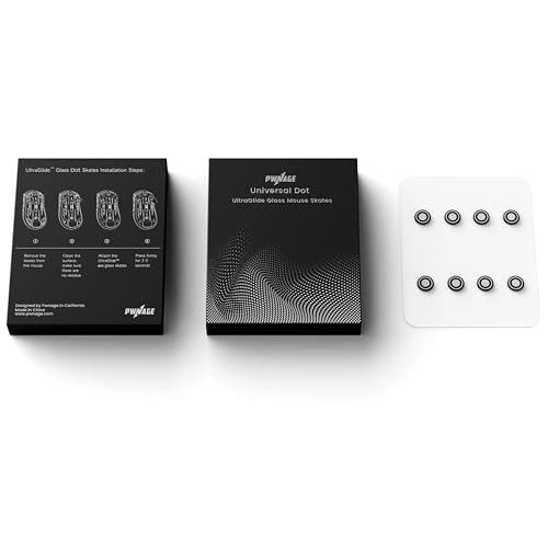 PWNAGE Ultraglide Glass Skates Feet Dot Universal Dots Rounded 0.7mm Thick...