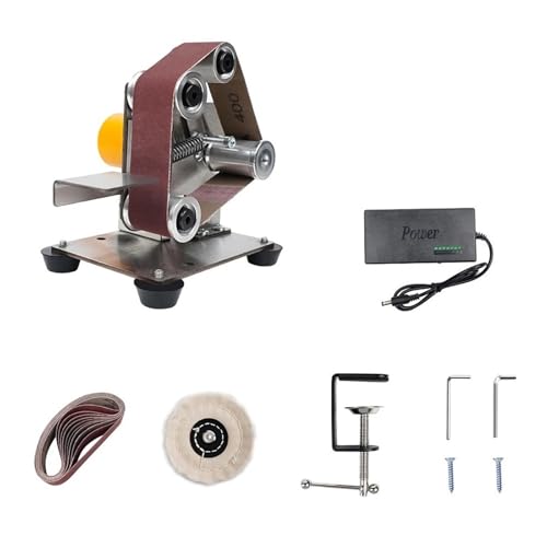 Mini Máquina Pulidora De Banda, Afiladora Herramientas, Lijadora Eléctrica, For Bricolaje En Casa Alta Eficiencia
