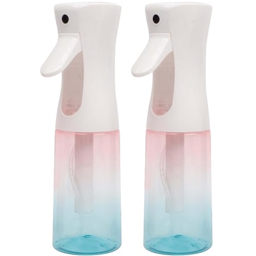 2Pcs Spray Bottles for Hair, 300ML Ultra Fine Spray Bottle, Refillable, Continuous Spray, Used for Hair Care, Plants, Household Clean
