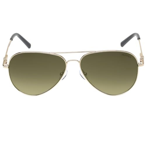 Image of Tommy Hilfiger Men's 100% (UV 400) Faded Lens UV Protected Full Frame Aviator Sunglasses