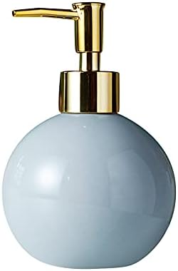 Kitchen Soap Dispenser Nordic Ceramic Soap Dispenser Hand Sanitizer Bottle Bathroom Shower Gel Ceramic Bottle Creative Household Hand Sanitizer Dispenser Bathroom Soap Dispenser(A)