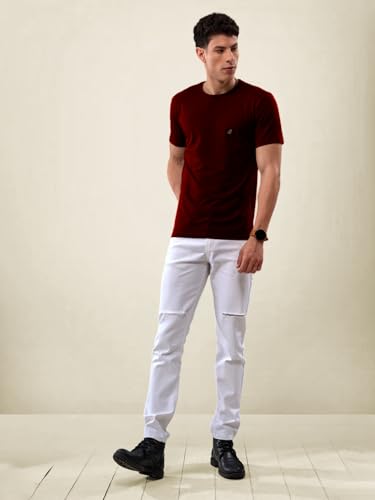 Image of Lux Nitro Cotton Round Neck T-Shirt for Men | Half Sleeve | Regular Fit | Comfortable Everyday Casual Wear