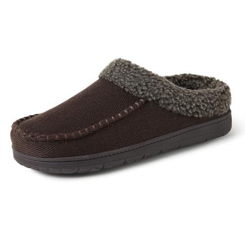 Image of Dearfoams Men's Brendan Indoor /Outdoor Breathable Memory Foam Clog House Shoe with Wide Widths Slipper