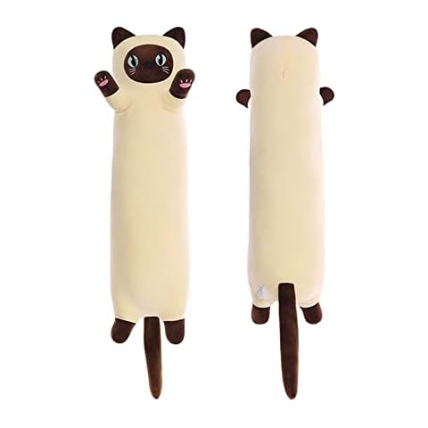 Almohada de Felpa Suave SNOWOLF con Diseño de Gato de Peluche Cover