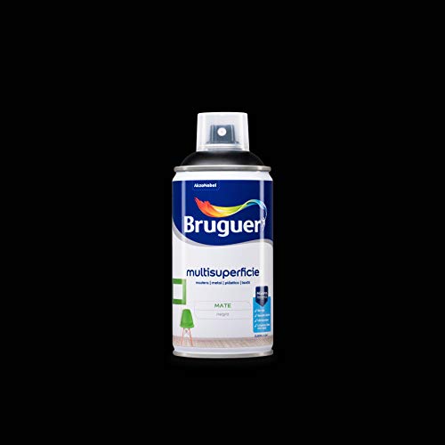 Bruguer Acrylic Multi-Oberflächen-Wasserlack, matt, Schwarz, 3 l Cover