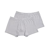 ボクサーパンツ PEACH JOHN(ピーチジョン)×LECIEN(ルシアン)コラボ 前開き 綿混 メンズ 下着 2枚組(グレー×2) S