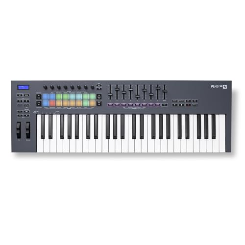 Novation FLkey 49 MIDI Keyboard - Seamless FL Studio Integration with Chord Mode and Scale Mode. All the software you need for Music Production
