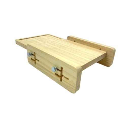 Trancheuse à pain horizontale en bois QOKLIYUI avec guide réglable