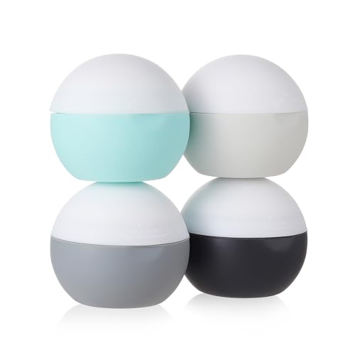 Image of DEPOZA 3Oz Travel Size Toiletries, Silicone Cream Jars for Travel Bottles TSA Approved Travel Jars Containers with Leak-Proof Box Travel Accessories for Cosmetic, Face Body, Hand Cream (Style 3)