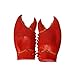 Funny Crazy Crab Hat with Claws and Antenna, Latex Giant Claws Gloves Mitt Kit, Crab Costume Props Hat Set - Red, One Size