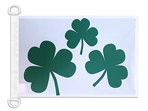 AZ FLAG Irish Shamrock Nautical Flag 18'' x 12'', Ireland flags 30 x 45 cm, Banner 12x18 in for boat — image 1
