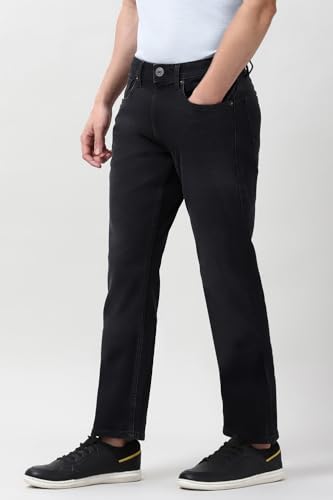 Image of Peter England Men's Regular Fit Denim Jeans for Daily Casual Wear