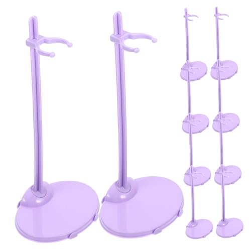 Toddmomy 10Pcs Doll Stand Support Rack Simple Doll Displaying Rack Light for Dolls for Storage and Showcase of Doll Collection