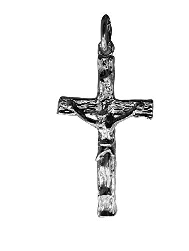 Pendentif crucifix en argent sterling M le cadeau id&eacute;al de bapt&ecirc;me