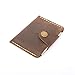 Handmade Crazy Horse Leather Retro Card Case Small Coin Purse Leather Small Top Layer Cowhide Snap Buckle