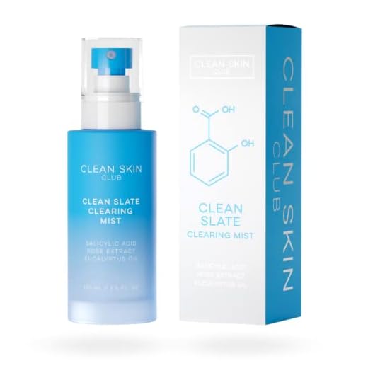 Clean Skin Club Acne Mist, Salicylic Acid Spot Treatment, Dramatic Improving Results, The Only Spray that Combats & Prevents,Rose Extract for Face, Body and Back, Breakout Fighting Dots, Dark Spots, Pimples, Dermatologist Tested & Approved, Natural Ingredients Clear Wash Solution